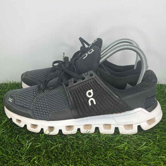 On Running Cloudswift Women Running Shoes Black / Rock US 6.5 - Picture 1 of 9